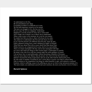 Baruch Spinoza Quotes Posters and Art